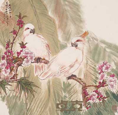 田镛 西双版纳小景 立轴 67×67cm